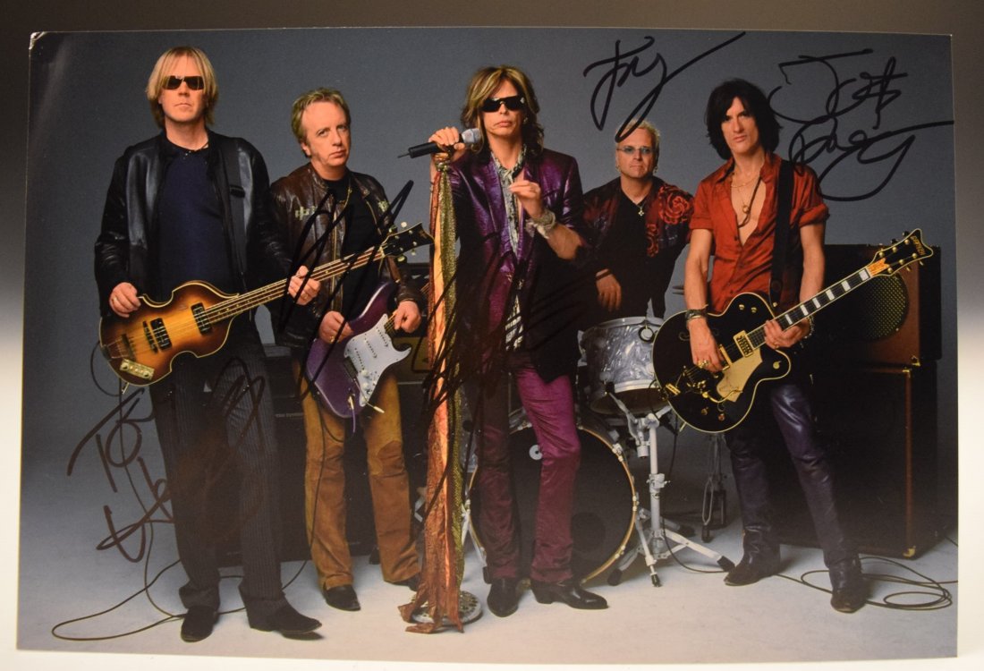 Aerosmith Band Signed Photograph (1 of 2)