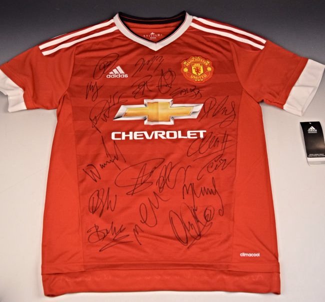 Manchester Soccer Shirt Signed (1 of 4)