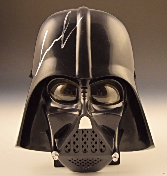 George Lucas Signed Darth Vader Mask (1 of 4)
