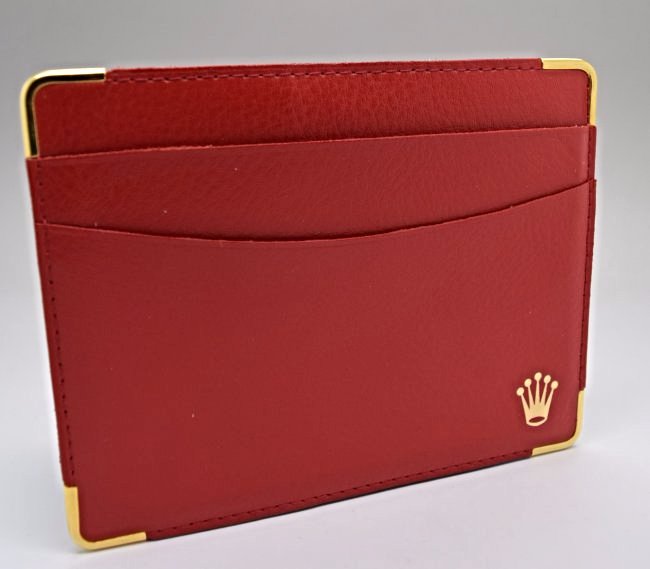 Rolex Red Leather Card Holder (1 of 3)