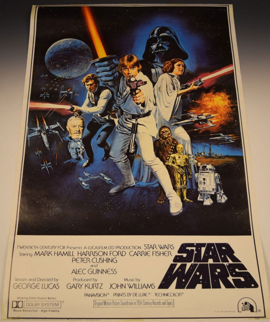 1977 Original Star Wars Movie Poster (1 of 2)