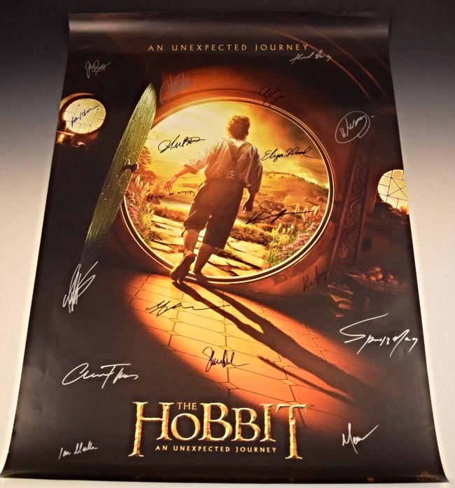 The Hobbit Cast Signed Movie Poster (1 of 4)