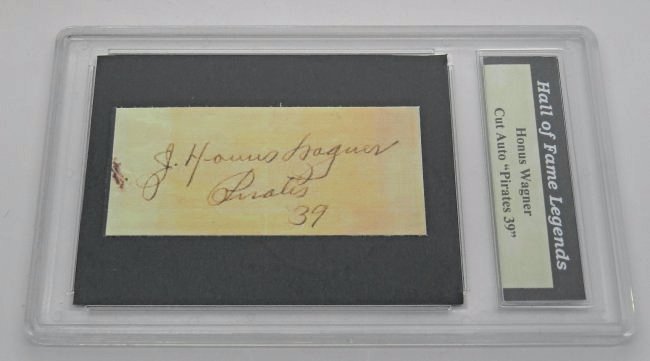 Honus Wagner: Digital printing of Honus Wagner's signature