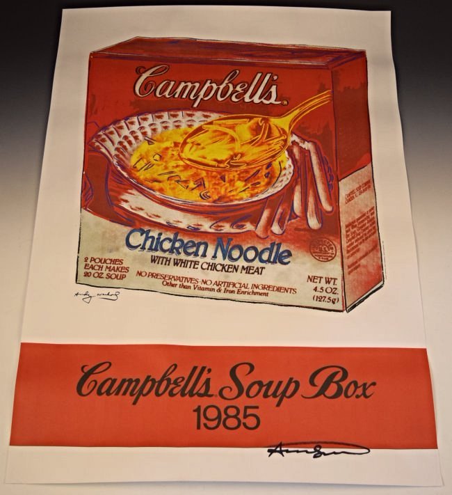 Andy Warhol Signed Campbell's Soup Poster (1 of 5)