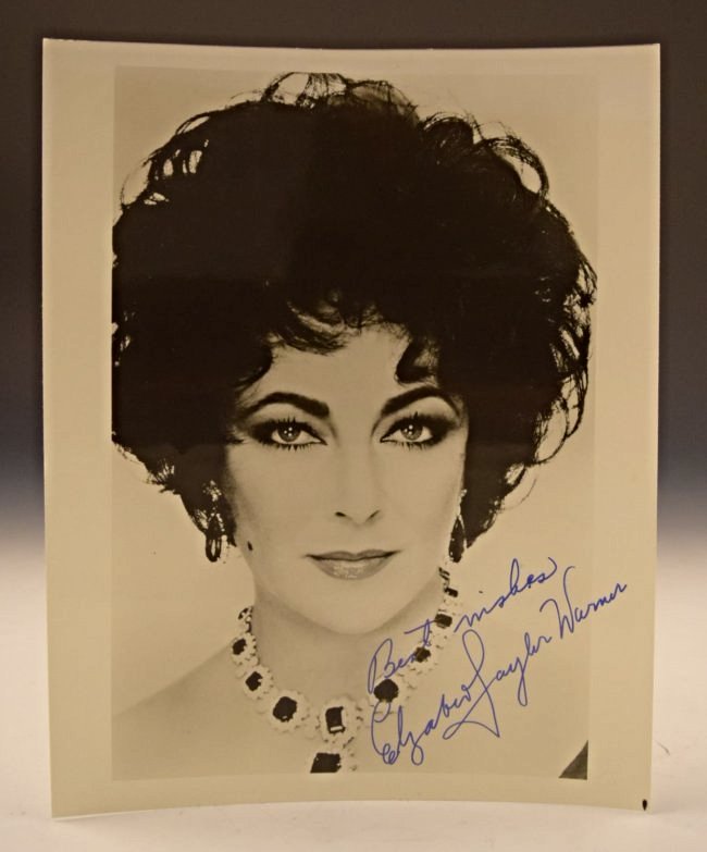 Elizabeth Taylor Signed Photograph (1 of 2)