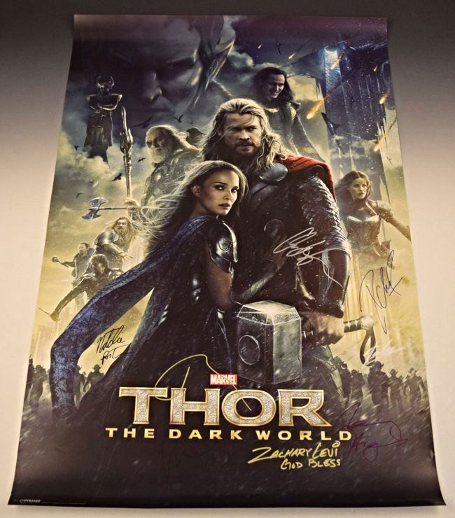 Thor Cast Signed Movie Poster (1 of 4)