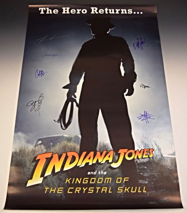 Indiana Jones Cast Signed Movie Poster (1 of 5)