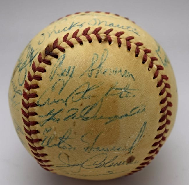 1956 Yankees Team Signed Baseball (1 of 5)
