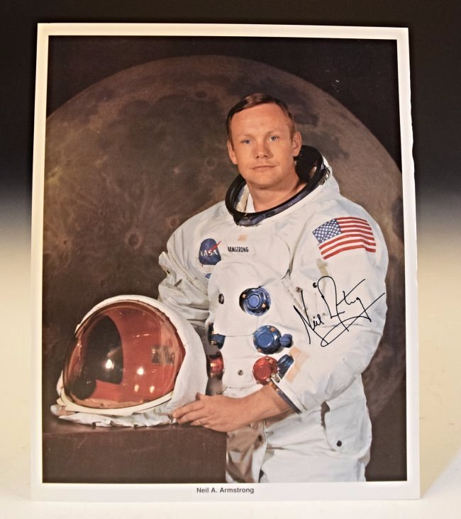 Neil Armstrong Signed Apollo Photograph (1 of 2)