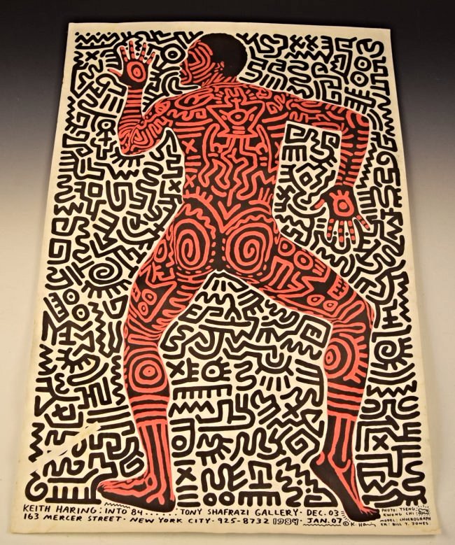 Keith Haring, Tony Shafrazi Exhibition Poster (1 of 3)