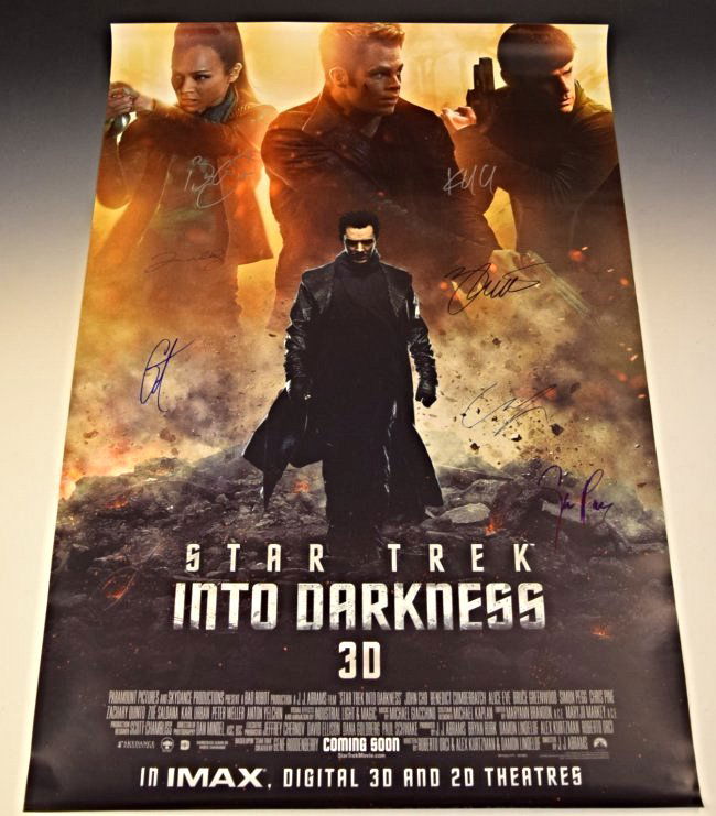 Star Trek Cast Signed Movie Poster (1 of 4)