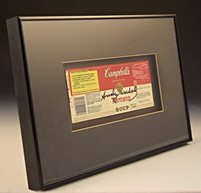 Andy Warhol Soup Can Label Signed (1 of 3)