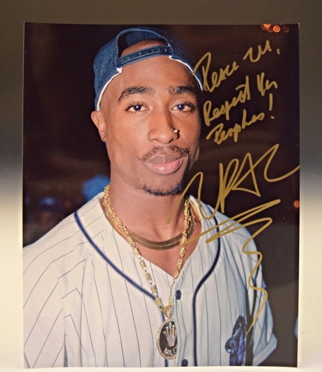 Tupac Shakur Signed Photograph (1 of 3)