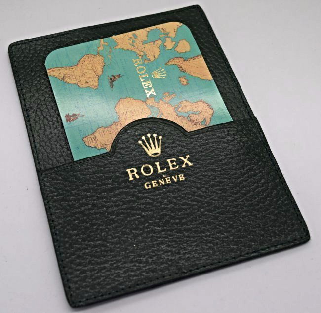 Rolex Green Leather Card Holder (1 of 3)