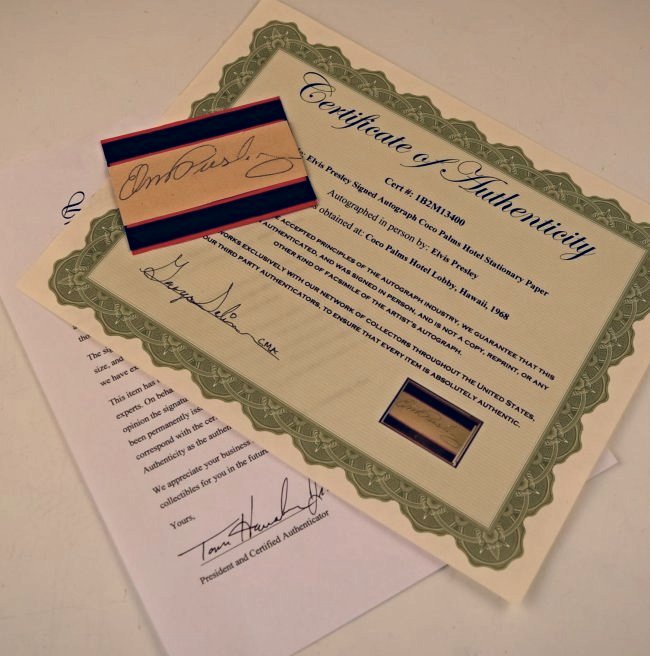 Elvis Presley Autograph (1 of 2)