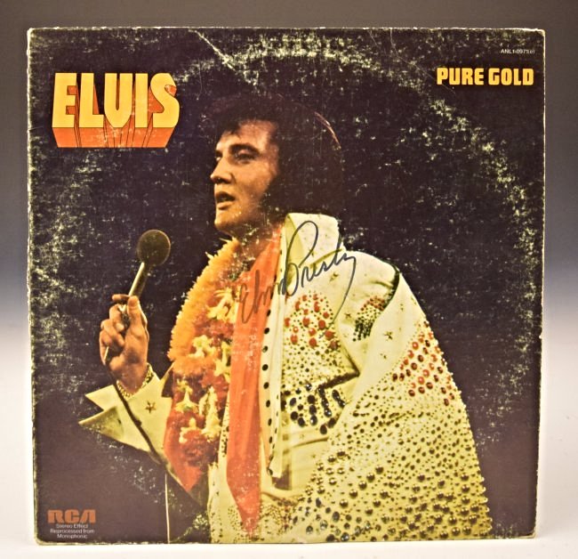 Elvis Presley Signed LP (1 of 4)