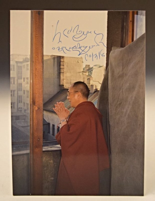 Dalai Lama Signed Photo (1 of 3)