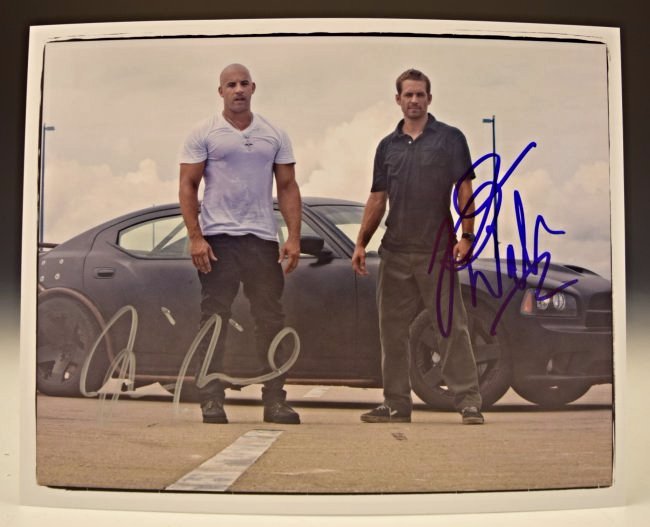 Vin Diesel, Paul Walker Signed Photo (1 of 2)