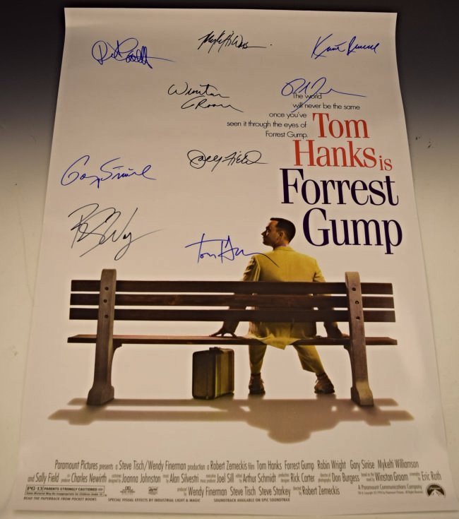 Forrest Gump Cast Signed Movie Poster (1 of 4)