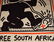 Keith Haring Free South Africa Signed Poster - 3