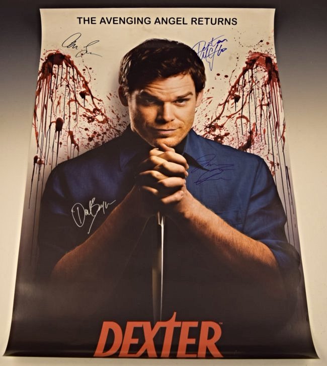 Dexter Cast Signed Poster (1 of 3)