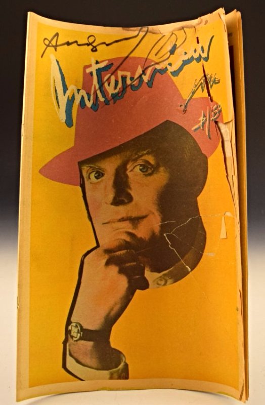 Andy Warhol Signed Interview Magazine (1 of 2)
