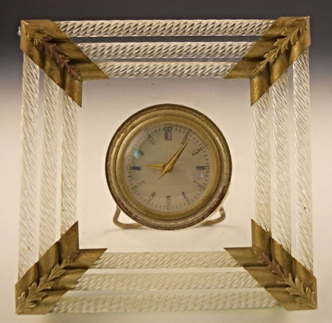 Antique French Crystal Clock (1 of 3)