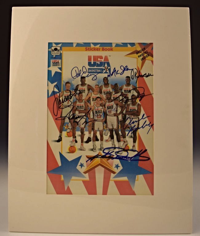 1992 USA Dream Team Signed Basketball Book (1 of 4)