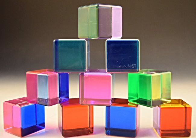 Grouping of Vasa Mihich Acrylic Sculptures (1 of 4)