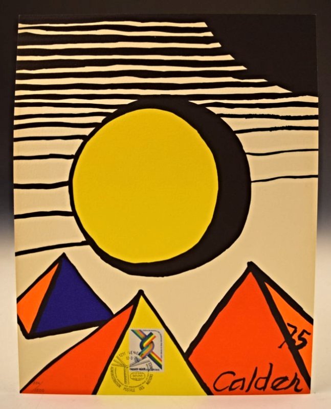 Alexander Calder Lithograph: Alexander Calder - "Toned" Limited edition lithograph Numbered: 886/1500