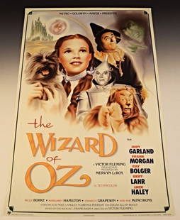 The Wizard of OZ Movie Poster: The Wizard Of Oz Movie Poster Measures: 22 X 34.5 inches