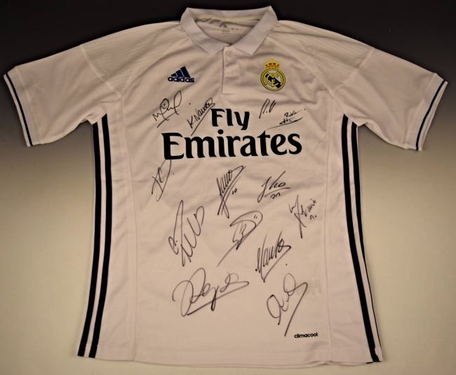 Real Madrid Soccer Jersey Signed (1 of 2)