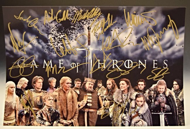 Game Of Thrones Cast Signed Photo (1 of 2)