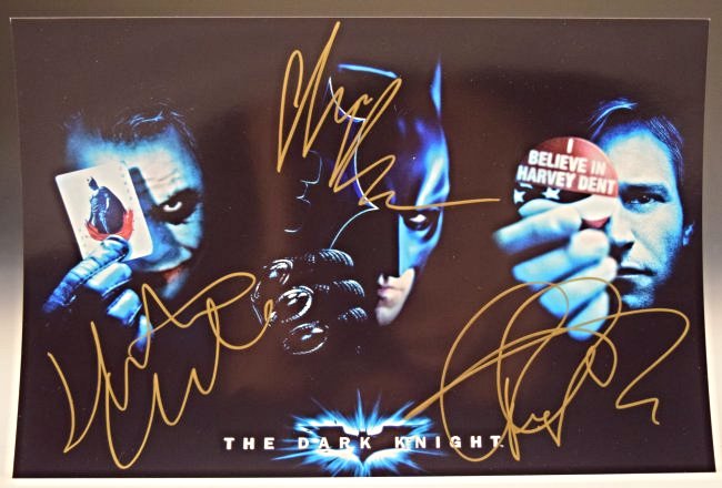 Batman The Dark Night Cast Signed Photo (1 of 2)