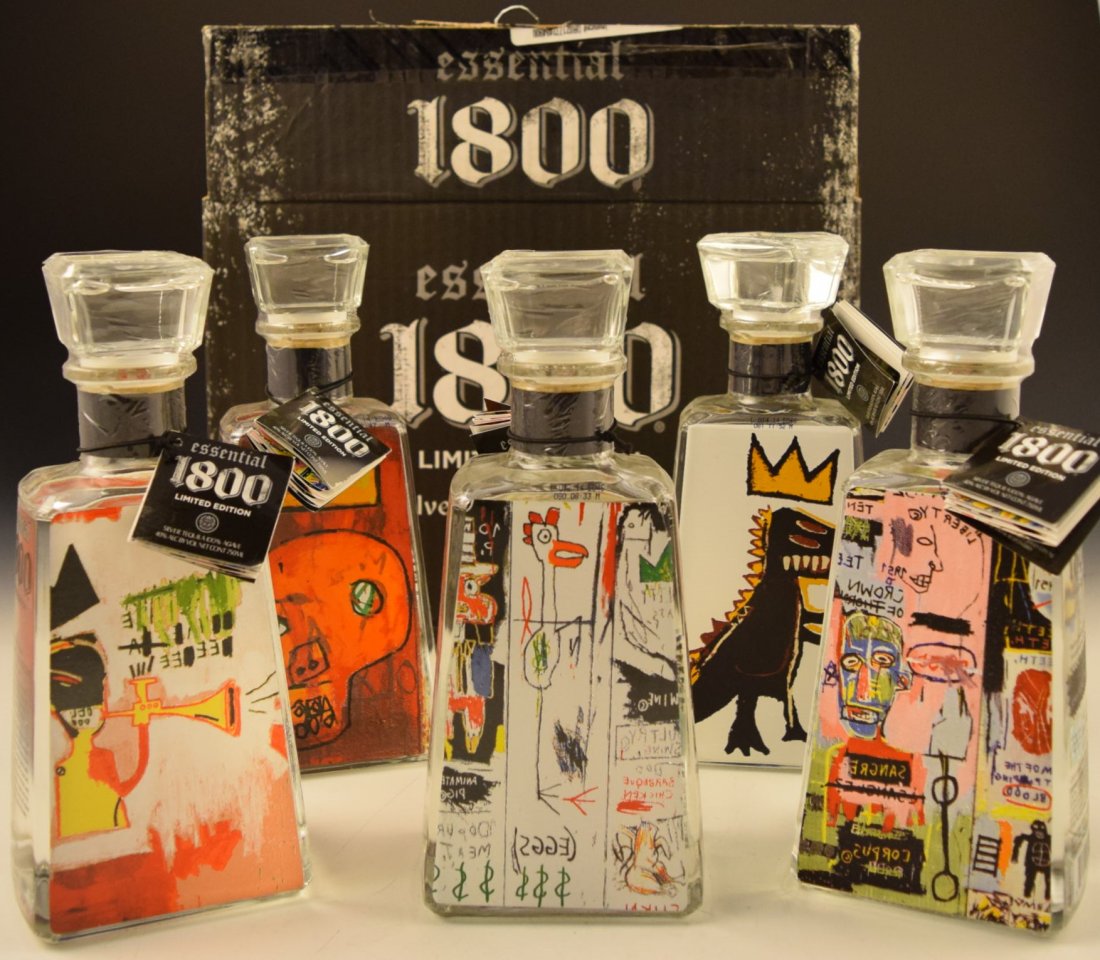Jean Michael Basquiat Art Bottles (1 of 3)