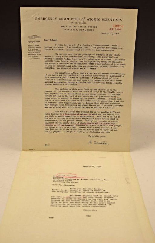 Albert Einstein Signed Letter (1 of 3)