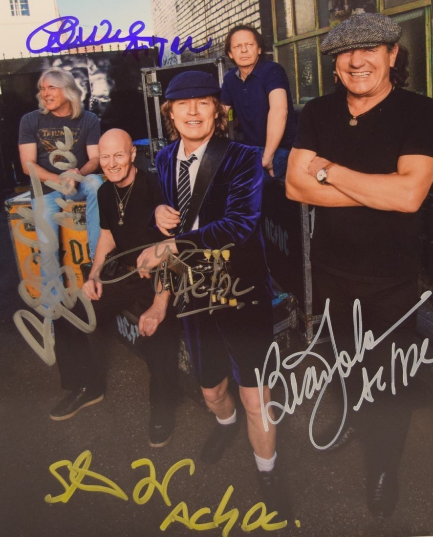 AC/DC Band Signed Photo (1 of 3)
