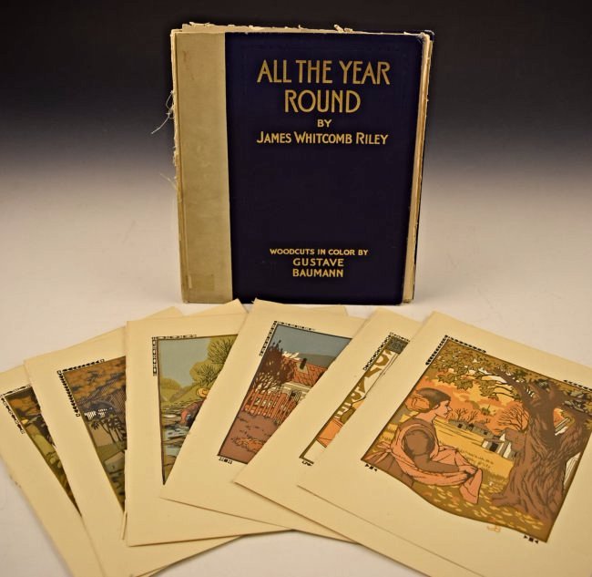 Gustave Baumann: Grouping of Colored woodcuts, circa 1912 Measures: 10 x 8 inches