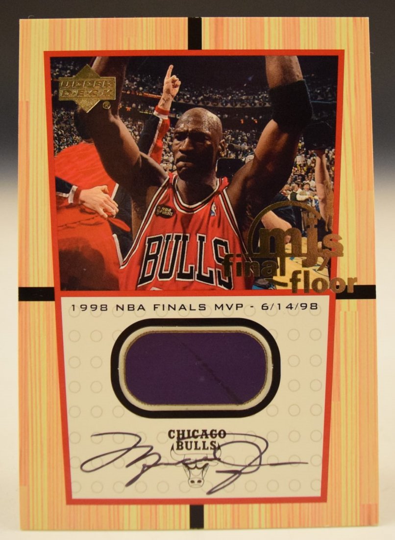 Michael Jordan Signed Final Floor Trading Card (1 of 2)