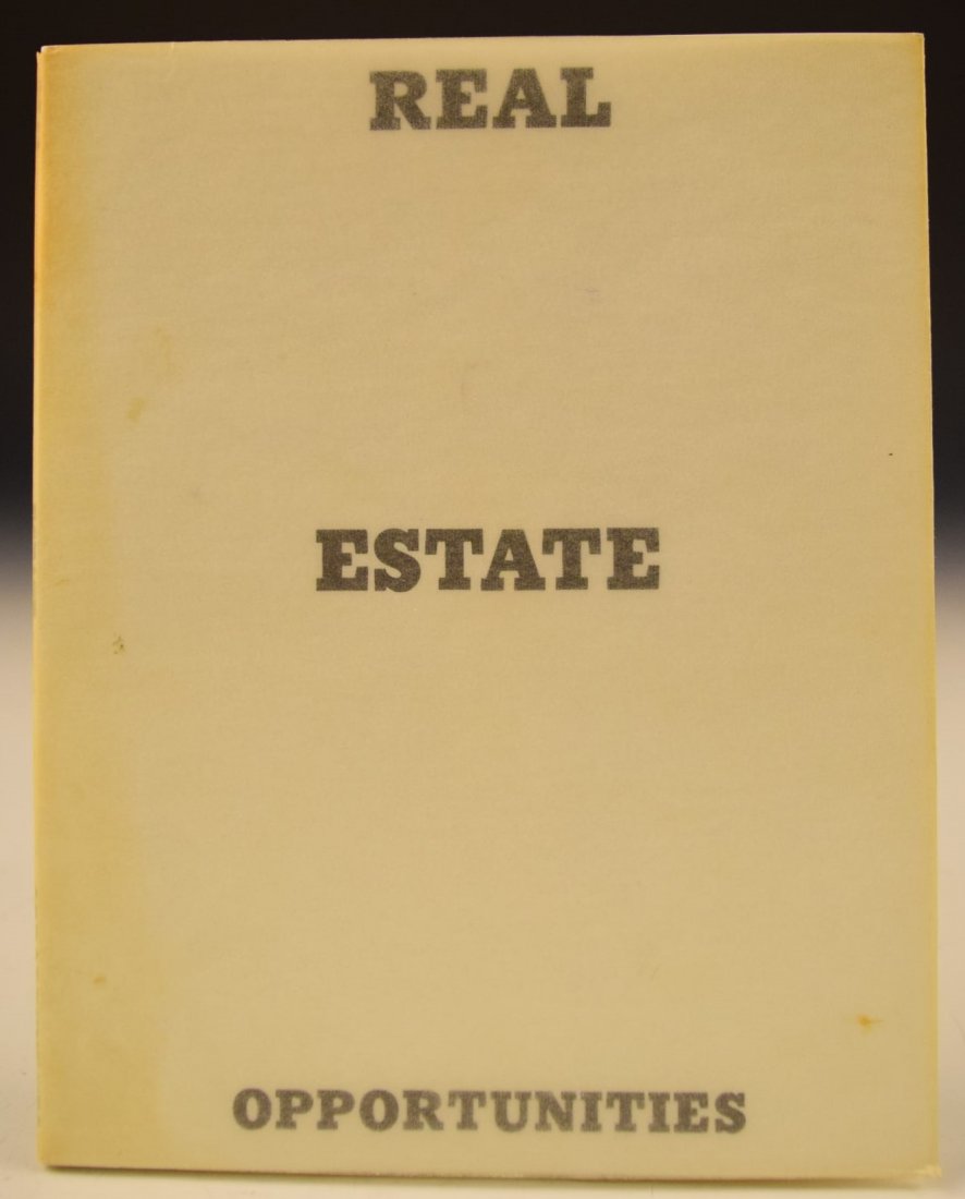 Ed Ruscha Real Estate Opportunities: Ed Ruscha, Real Estate Opportunities - 1970