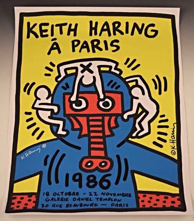 Keith Haring Signed Poster (1 of 3)