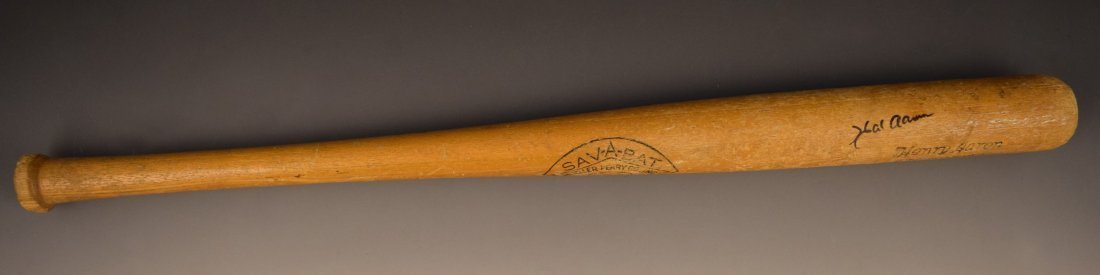 Hank Aaron Signed Bat (1 of 3)
