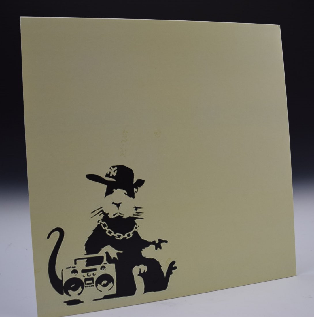 Banksy LP Sleeve: A Banksy LP sleeve Miami Vice - Hot Chile / Anarchist