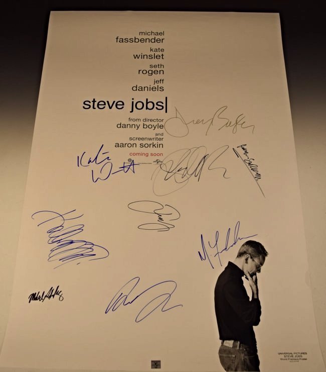 Steve Jobs Cast Signed Movie Poster (1 of 3)