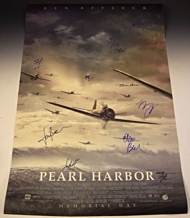 Pearl Harbor Cast Signed Poster (1 of 5)