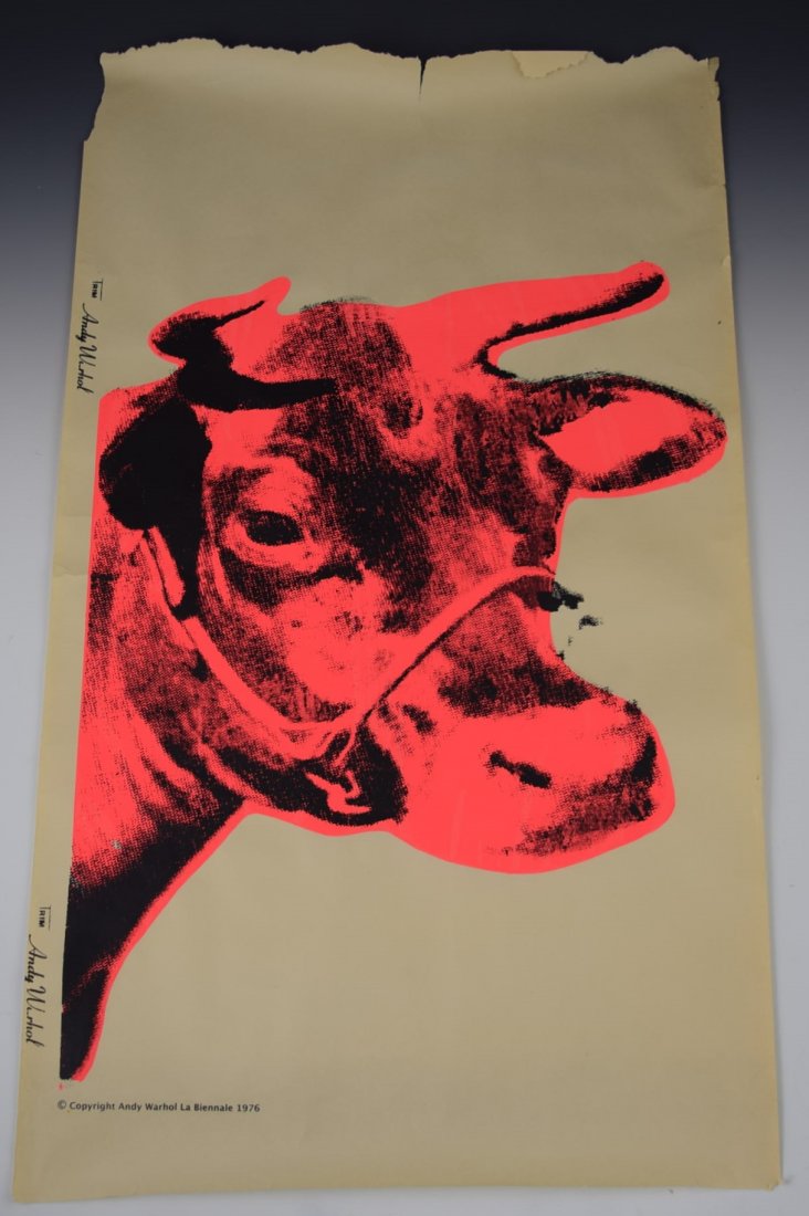 Andy Warhol Cow Silkscreen (1 of 3)