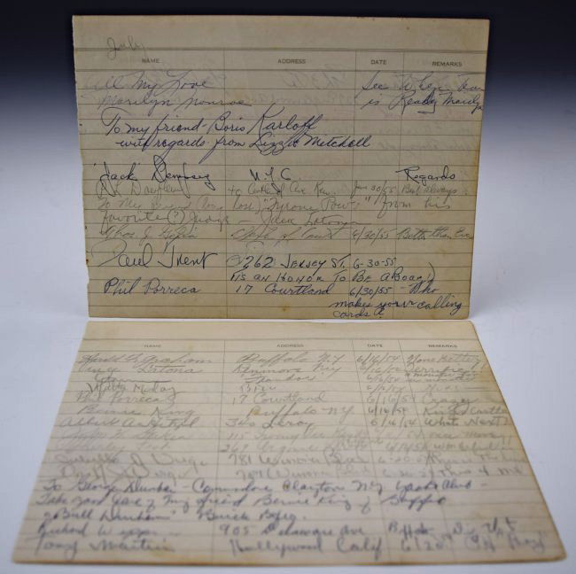 Marilyn Monroe Signed Guest Book (1 of 3)