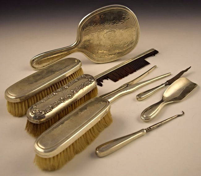 Tiffany & Co. Silver Dresser Set (1 of 4)