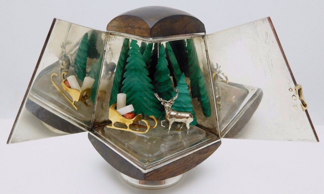 Cartier Sterling Silver/18K Gold Christmas Fantasy Box (1 of 5)