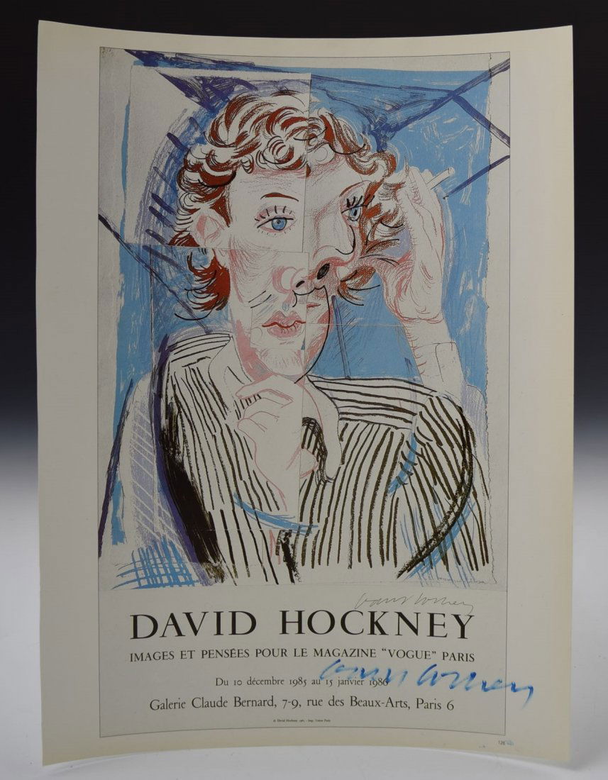 David Hockney Signed Poster (1 of 2)